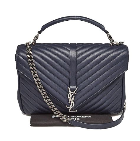 YSL Lou Camera Bag in Deep Marine (Navy) 